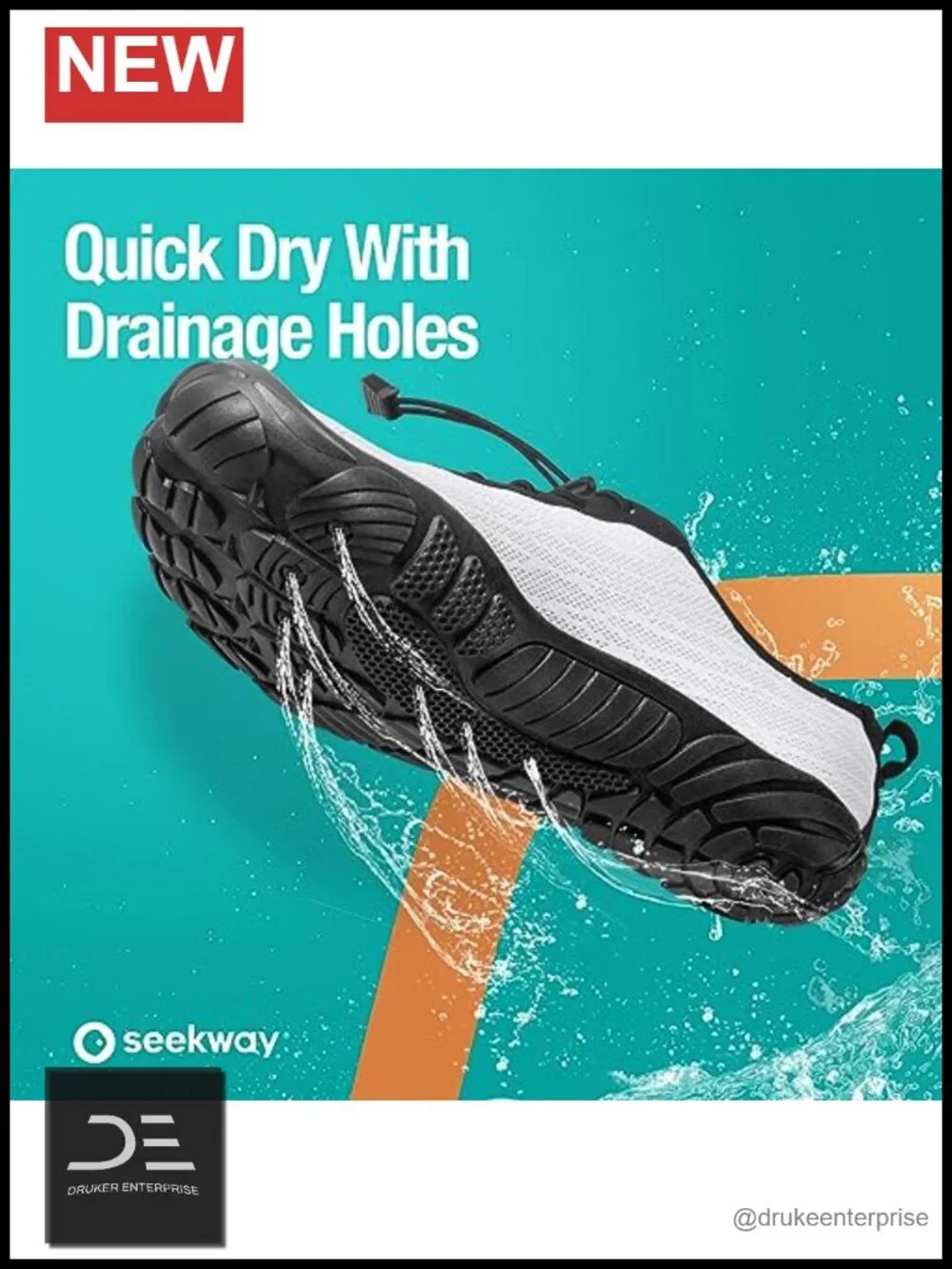 Quick-Dry Aqua Sock Barefoot Water Shoes for Beach Swim Hiking Kayaking